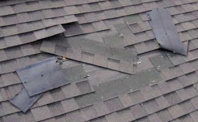 Wind Damaged Roof